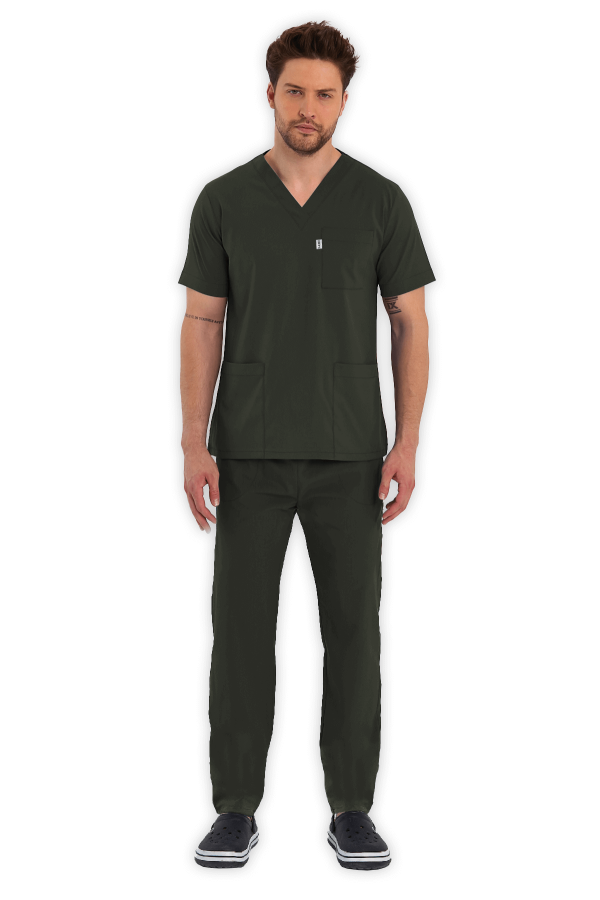 Erkek Scrubs Takım – Haki