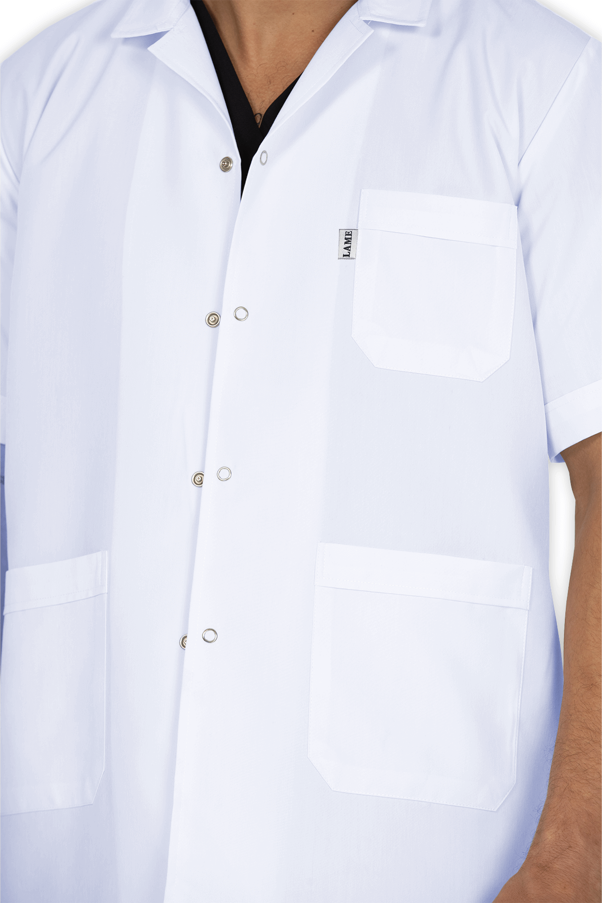 Erkek Doktor Önlüğü Klasik Yaka Ceket Boy – Beyaz - Görsel 2