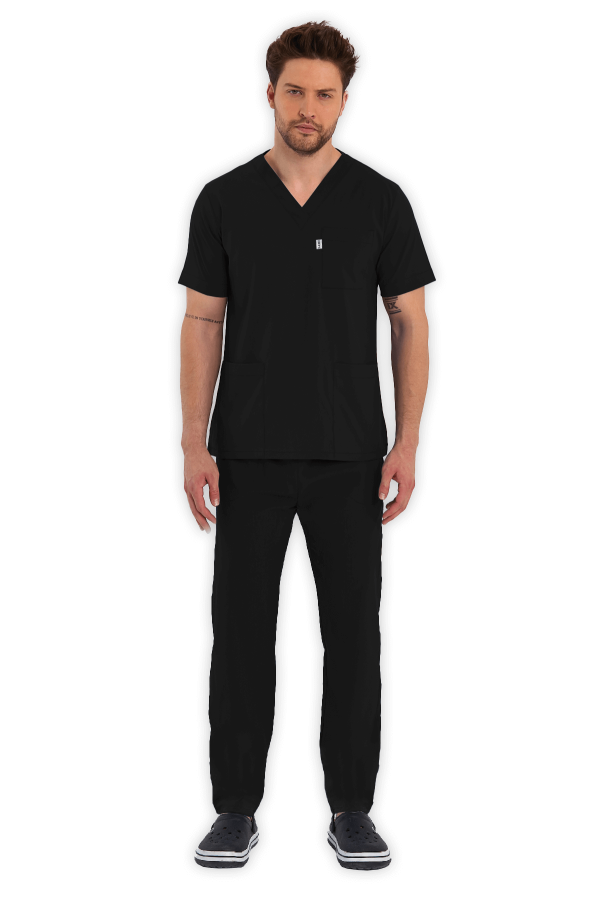 Erkek Scrubs Takım – Siyah