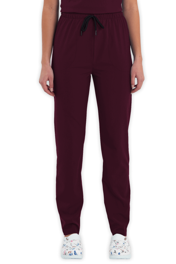 Kadın Scrubs Pantolon – Bordo