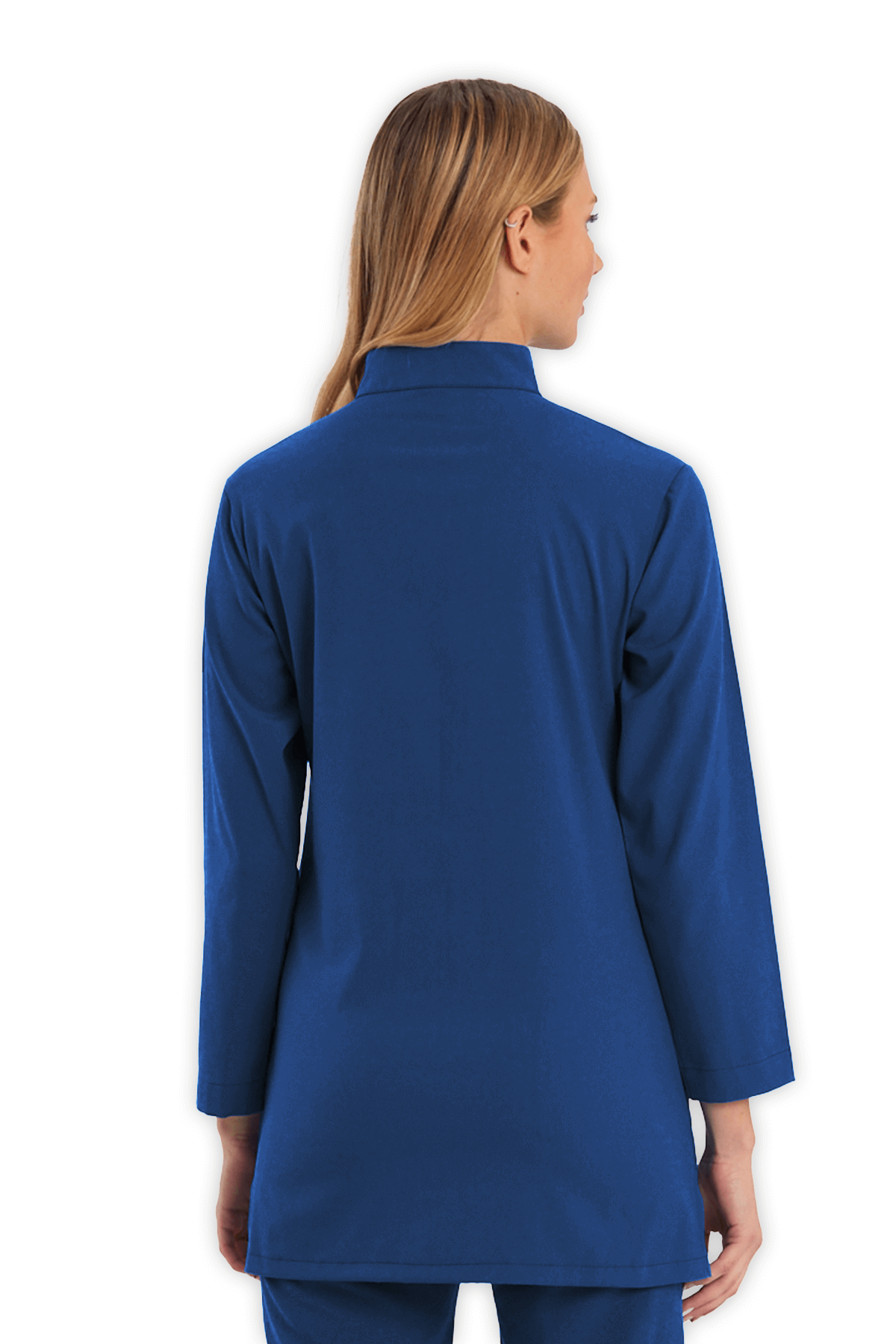 Tesettür Scrubs Üst – Petrol Mavisi - Görsel 4