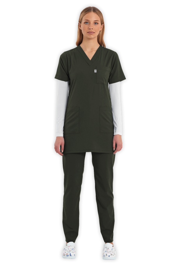 Tunik Scrubs Takım – Haki