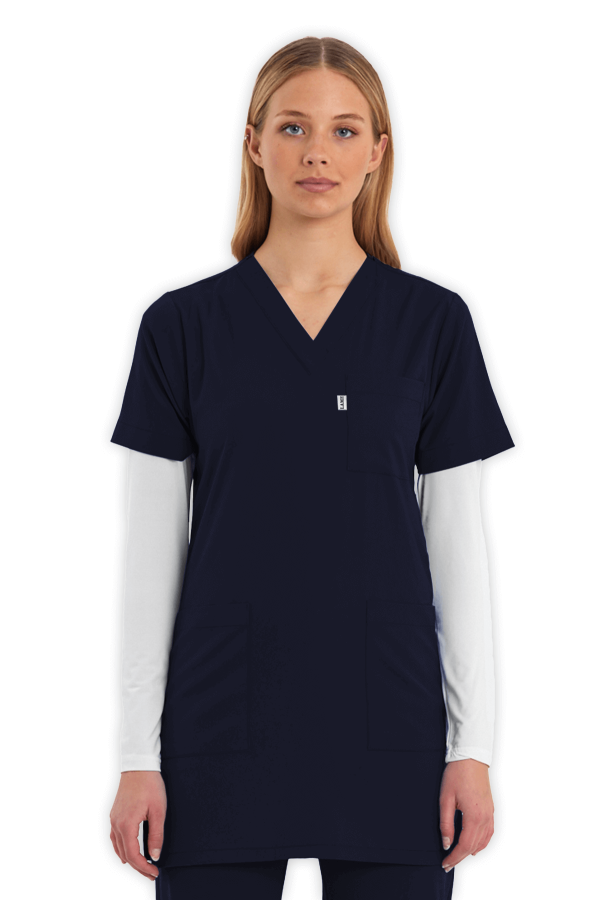Tunik Scrubs Üst – Lacivert